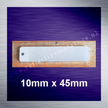 10mm x 45mm rectangle with a hole