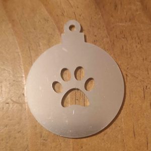 smaller paw bauble